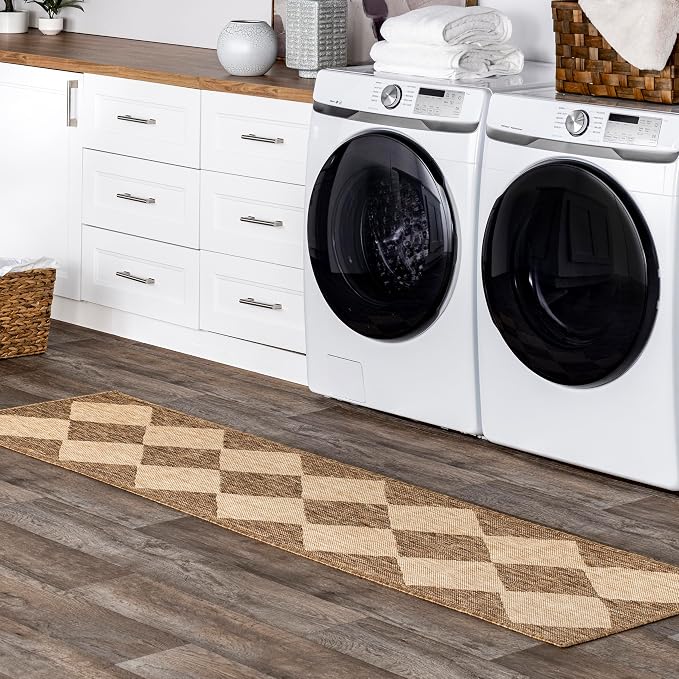 nuLOOM Outdoor Performance Collection Sabina Brown/Ivory, Soft and Cozy by nuLOOM