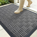 OLANLY Front Door Mat Outside Entrance 35x23, Heavy Duty Sturdy Natural Rubber by OLANLY