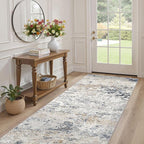 DMOYEST Washable Runner Rug for Hallway: 3x8 Neutral Modern Abstract Low Pile - Image 7