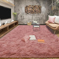 Tepook Blush Pink Area Rugs for Living Room Girls Bedroom, 6x9 Fluffy Shaggy by Tepook