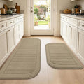 BEQHAUSE Kitchen Rugs Set of 2 Non-Slip Washable Kitchen Mats by BEQHAUSE