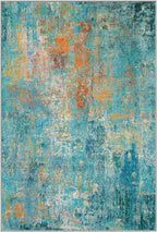 RELEANY Washable Area Rugs 7'x9' Non-Slip Modern Abstract Soft - Image 10