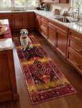 SERISSA Boho Washable Runner Rug, 2x6 Rug Runner Non-Slip Vintage Rustic Red by SERISSAHomeDecorCollection
