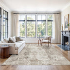 9x9 Square Area Rug Living Room – Washable Non-Slip Indoor Rug - Image 2