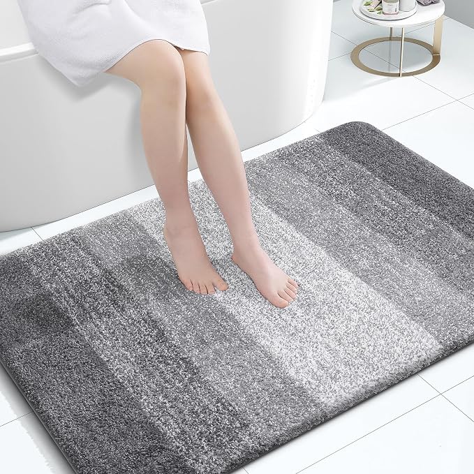 OLANLY Large Bathroom Rugs Mat 47x32, Extra Soft Absorbent Microfiber Bath Rugs by OLANLY