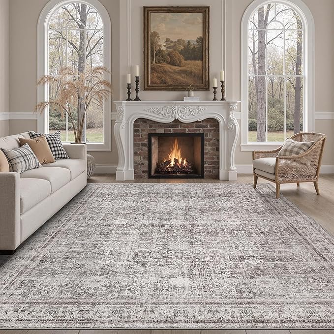 DCX Gray 8x10 Rug, Kid & Pet Friendly - Image 2