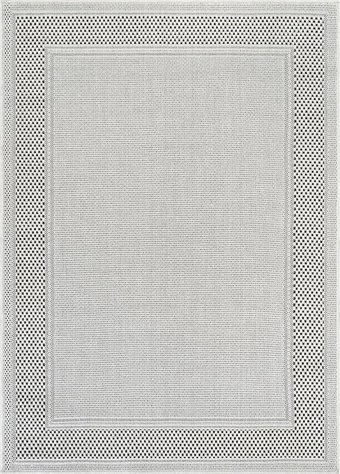 CAMILSON Easy Jute Rug 6x9, Indoor Outdoor Off-White Color Fiber Area Rugs - Image 2