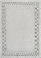 CAMILSON Easy Jute Rug 5x7, Indoor Outdoor Off-White Color Fiber Area Rugs - Image 2