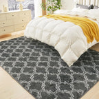 Litanika 5x8 Geometric Shag Area Rug - Image 3