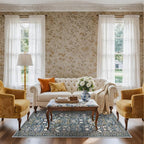 3x6 Washable Entryway Area Rugs: Vintage Easy to Clean Kitchen Rug Runner Soft - Image 2