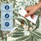 GarveeHome Forest Rugs 6x9, Botanical Low Pile Non Slip Stain Resistance - Image 7