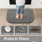 BEQHAUSE 30x18 Inch Kitchen Rug Mat Durable Kitchen Rugs Non-Slip Washable - Image 4