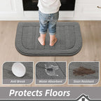 BEQHAUSE 24x40 Inch Kitchen Rug Mat Durable Kitchen Rugs Non-Slip Washable - Image 4
