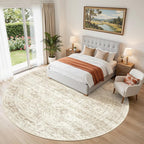 Round Rug 9ft, Washable Circle Rug - Image 3