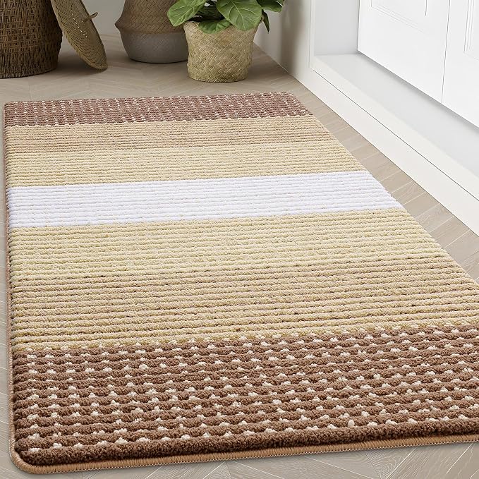 Kitinjoy Indoor Outdoor Door Mat, 71x47 Non-Slip Absorbent Dirt Trapper by Kitinjoy