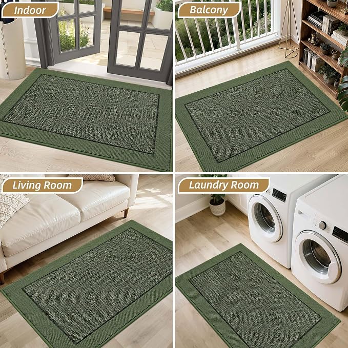 BEQHAUSE Indoor Door Mat 20" x 32", Dirt Trapper Door Mats Non-Slip Entryway - Image 8