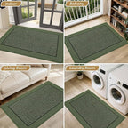 BEQHAUSE Indoor Door Mat 32" x 48", Dirt Trapper Door Mats Non-Slip Entryway - Image 8