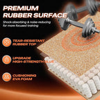 SUPERJARE 0.56'' Thick 24 Pcs 96 Sq Ft Rubber Top Exercise Equipment Mats - Image 5