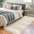 3x6 Washable Kitchen Runner Rug: Non Slip Moroccan Hallway Runners - Image 4