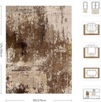 9x12 Area Rugs - Modern Abstract Washable Rug, Ultra Soft Non Slip Low Pile - Image 2