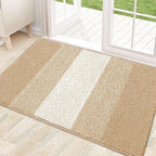Kitinjoy Indoor Outdoor Door Mat, 32x20 Non-Slip Absorbent Dirt Trapper by Kitinjoy