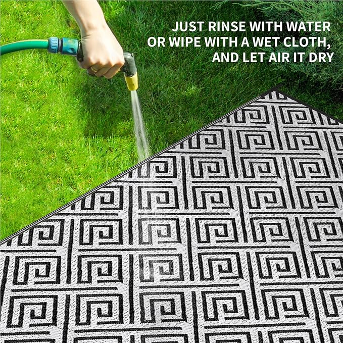 Outdoor Patio Plastic Straw Rug - Image 4
