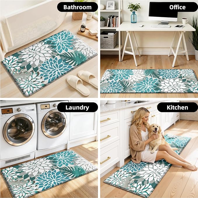 Arenarug Kitchen Mats for Floor 2PCS Cushioned Anti Fatigue Kitchen Mats - Image 7