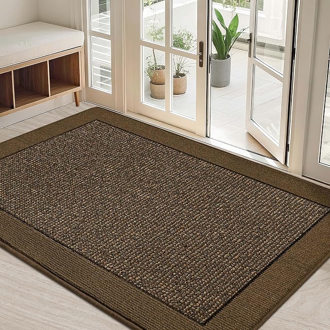 BEQHAUSE Indoor Door Mat 32" x 48", Dirt Trapper Door Mats Non-Slip Entryway by BEQHAUSE