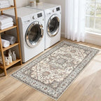 3x5 Area Rugs Living Room: Washable Vintage Rug Large Non-Slip Stain Resistant - Image 6