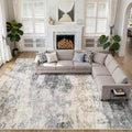 10x14 Area Rugs Living Room: Washable Large Abstract Modern Soft Rug Stain by LOONGRUG
