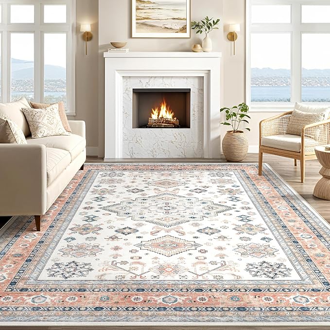 Vintage Living Room Area Rug 6x9 - Image 5