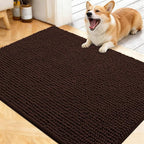 OLANLY Dog Door Mat for Muddy Paws 40x32, Ultra Absorbent Chenille Mud Doormat by OLANLY