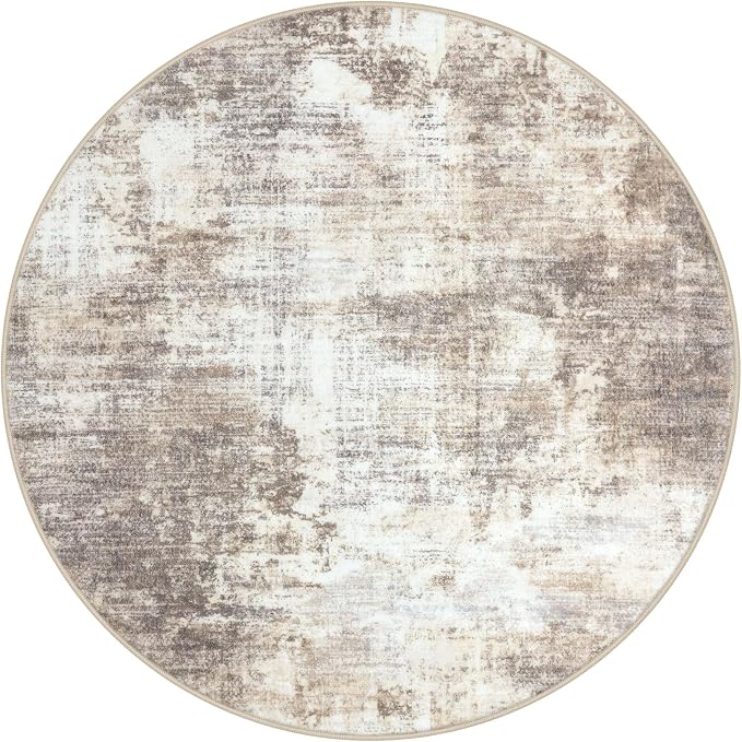 IOHOUZE Round Area Rug 3 Ft Circle Entryway Rugs Round Washable Door Mat Indoor - Image 10