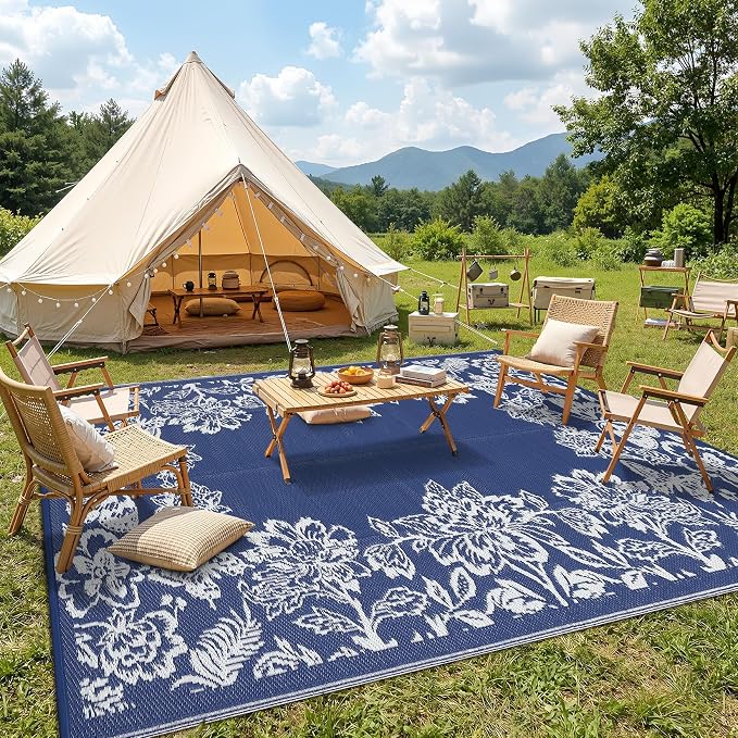 Garvee Outdoor Rugs 9' x 12’ Waterproof Reversible Mats, Large Area Plastic - Image 8