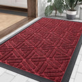 Smiry Front Door Mat Outside Entrance, Heavy Duty Sturdy Natural Rubber Doormat by Smiry