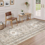 Vintage Hallway Runner Rug 3x8: Large Soft Washable Entryway - Image 2