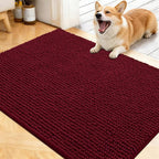 OLANLY Dog Door Mat for Muddy Paws 40x32, Ultra Absorbent Chenille Mud Doormat by OLANLY