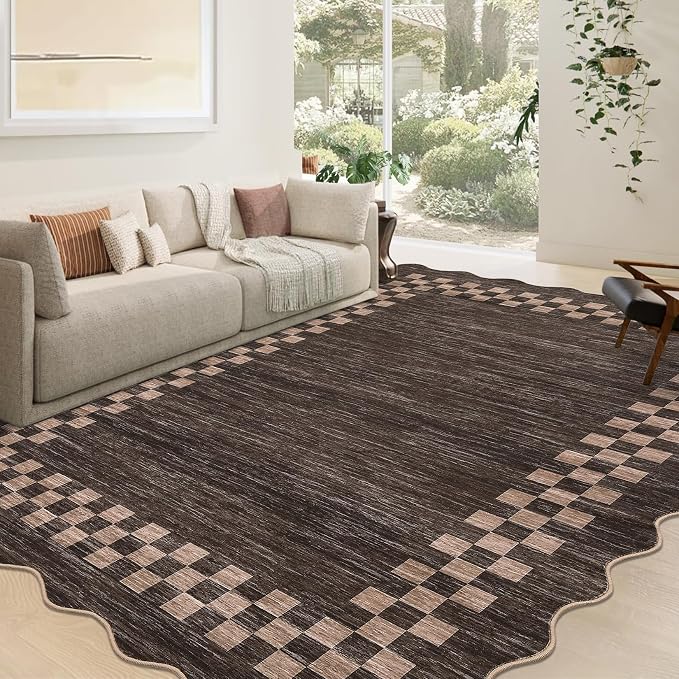 GarveeHome Scalloped Washable Rug 9x12 Area Rug - Image 7