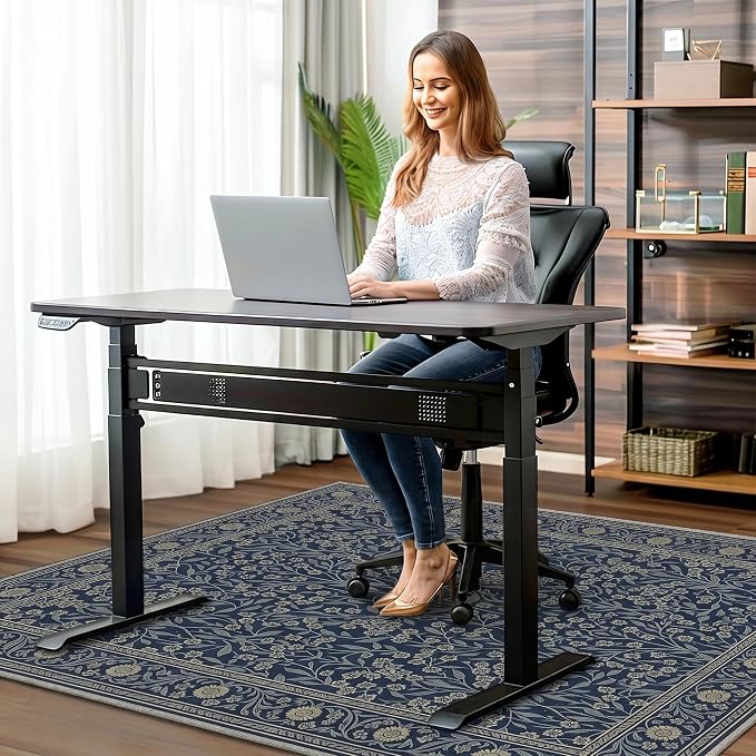 36"x48" Office Chair Mat for Hardwood Tile Floor, Under Desk Carpet Protector - Image 2