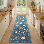 DUKINO 2.6x8 Washable Runner Rug by DUKINO