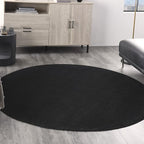 Nourison Home Nourison Essentials Black 6' x Round Area Rug by NourisonHome