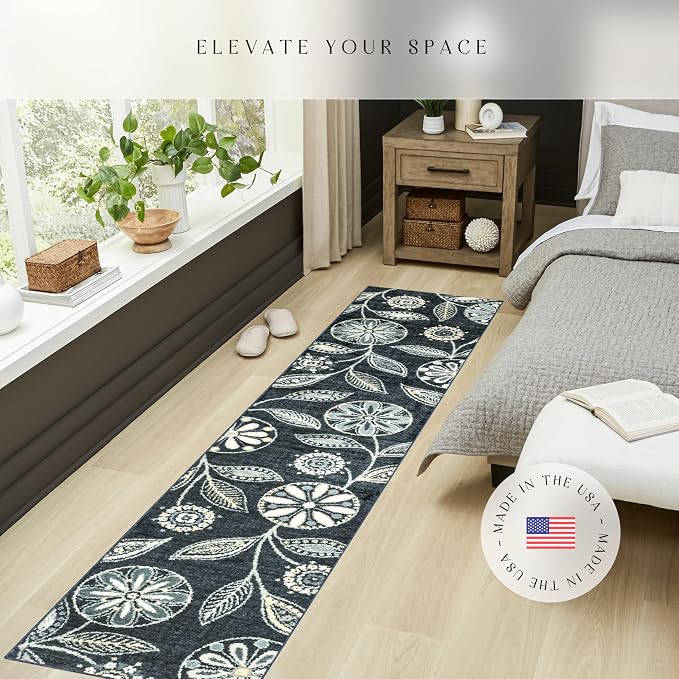 Maples Rugs Reggie Floral Runner Rug - Image 3