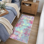 IOHOUZE Abstract Runner Rug 2x4 Ft Entryway Rugs Washable Door Mat Indoor - Image 2