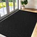 Commercial Door Mat 3'x6' Black, Heavy Duty Industrial Floor Mat by Unknown