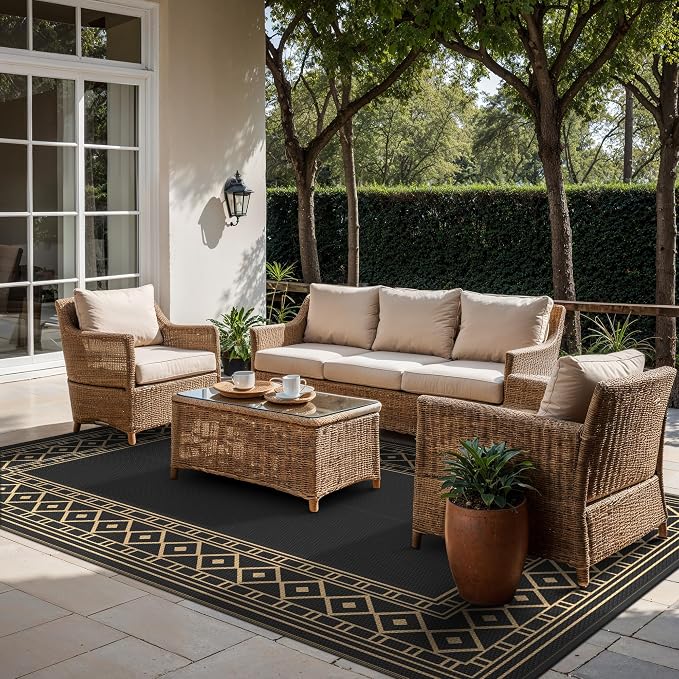 GENIMO Outdoor Rug Waterproof 10'x14' - Image 4