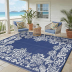 Garvee 5’x8’ Waterproof Patio Outdoor Rug, Outdoor Plastic Straw Rug - Image 9