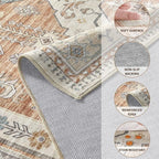9x12 Washable Area Rug, Large Rugs - Image 3