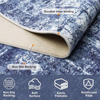 10x14 Area Rugs for Living Room Washable Rug: Anti-Skid Abstract Modern Living - Image 4