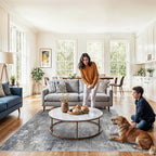 5x8 Washable Rug Living Room - Image 9