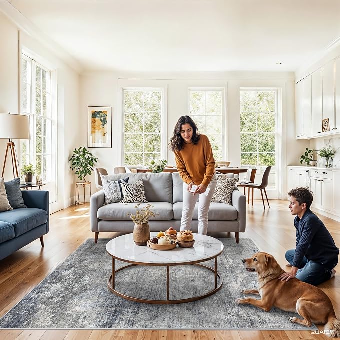 5x8 Washable Rug Living Room - Image 9